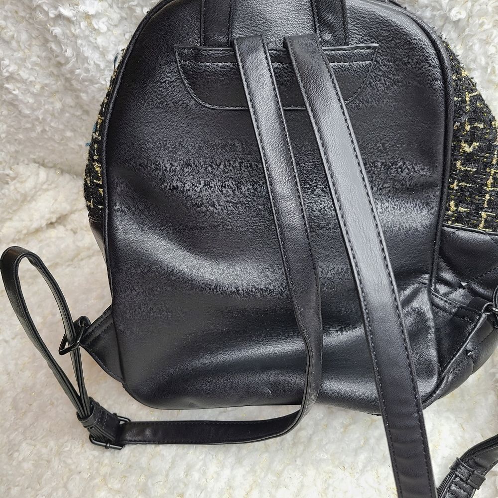 Badgley Mischka Studded Tweed-Pocket Backpack‎ - Picture 2 of 7